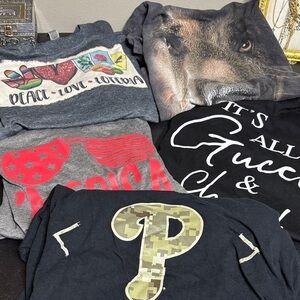 Graphic Tees Tshirt Size Small Bundle Lot of 5 The Mountain Bike and various